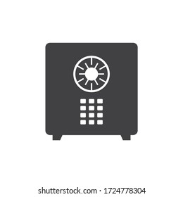 Bank safe box icon. Safe lock vector icon. Money safe flat sign design. EPS 10 pictogram symbol