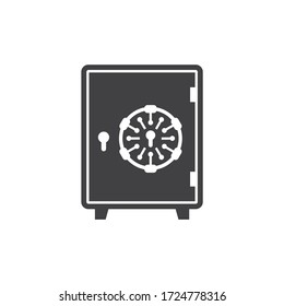 Bank safe box icon. Safe lock vector icon. Money safe flat sign design. EPS 10 pictogram symbol