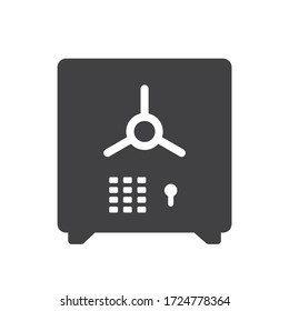Bank safe box icon. Safe lock vector icon. Money safe flat sign design. EPS 10 pictogram symbol