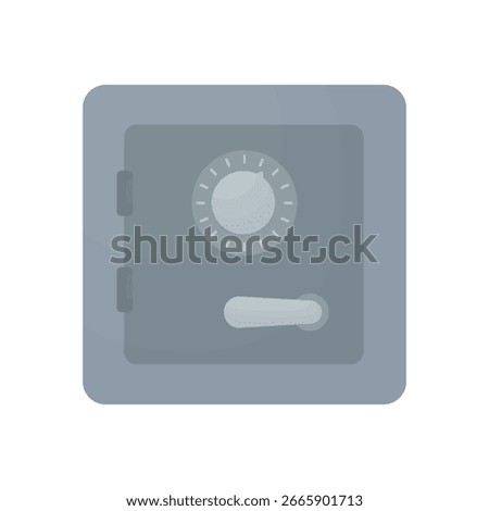 Bank safe with combination lock. Symbol of saving money. Financial security