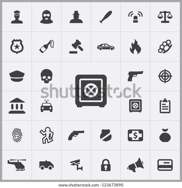 bank safe icon. crime, justice icons universal set\
for web and mobile