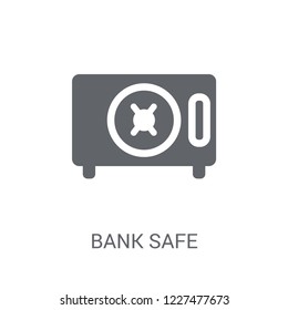 bank safe icon. Trendy bank safe logo concept on white background from Insurance collection. Suitable for use on web apps, mobile apps and print media.