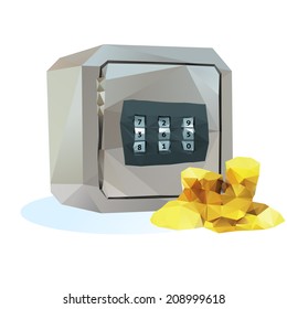 Bank safe illustration