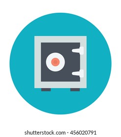 Bank Safe Vector Icon