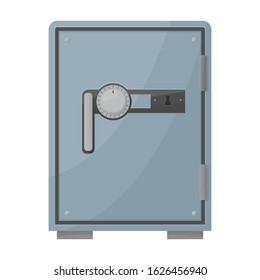 Bank safe vector icon.Cartoon vector icon isolated on white background bank safe.