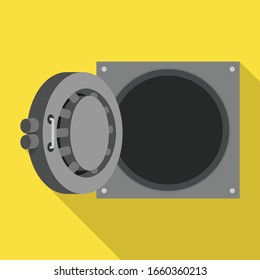 Icono de vector seguro bancario.Icono de vector plano aislado en banco de fondo blanco seguro.