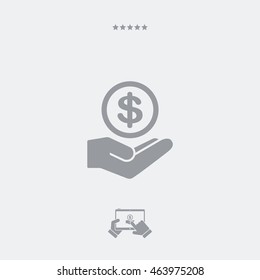 Bank services - Dollar - Minimal modern icon
