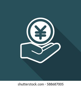 Bank services - Yen - Minimal modern icon