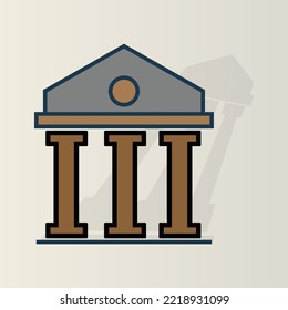 bank sign , can be used for icons