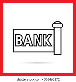 Bank signboard