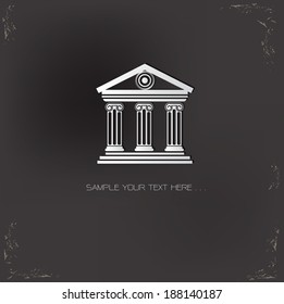 Bank sign,vector