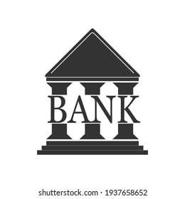Bank einfache Symbol. Vektorgrafik.