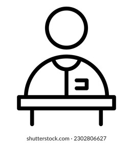 Bank speaker icon outline vector. Money transfer. Finance deposit