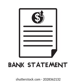 bank statement icon , banking icon