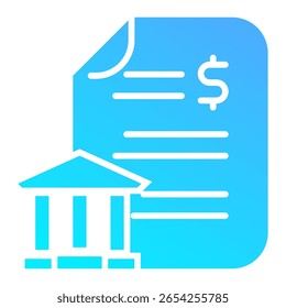 Bank Statement Icon Element For Design