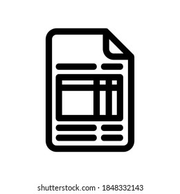 bank statement icon or logo isolated sign symbol vector illustration - high quality black style vector icons

