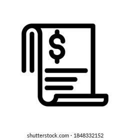 bank statement icon or logo isolated sign symbol vector illustration - high quality black style vector icons
