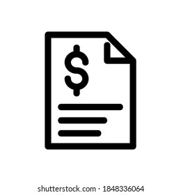 icono de extracto bancario o logotipo símbolo de signo aislado ilustración vectorial - iconos vectoriales de estilo negro de alta calidad

