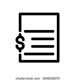 icono de extracto bancario o logotipo símbolo de signo aislado ilustración vectorial - iconos vectoriales de estilo negro de alta calidad
