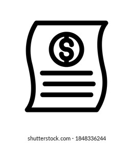 bank statement icon or logo isolated sign symbol vector illustration - high quality black style vector icons
