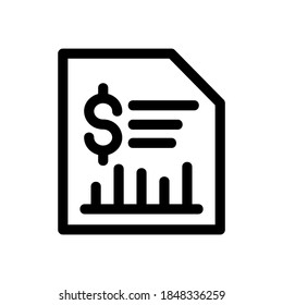 bank statement icon or logo isolated sign symbol vector illustration - high quality black style vector icons
