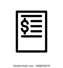 icono de extracto bancario o logotipo símbolo de signo aislado ilustración vectorial - iconos vectoriales de estilo negro de alta calidad
