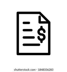icono de extracto bancario o logotipo símbolo de signo aislado ilustración vectorial - iconos vectoriales de estilo negro de alta calidad
