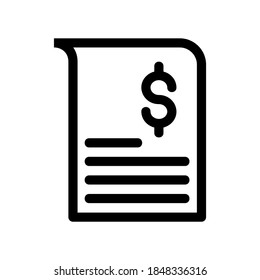 bank statement icon or logo isolated sign symbol vector illustration - high quality black style vector icons
