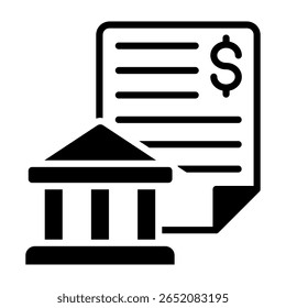 Ilustração de Vetor Misto de Ícone de Demonstrativo Bancário