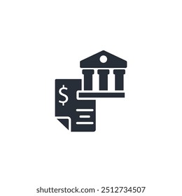 Bankauszugssymbol. vector.Editable stroke.linear style Zeichen zur Verwendung Web-Design, logo.Symbol-Illustration.