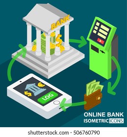 Bank stock and investment .concept design. flat elements. vector