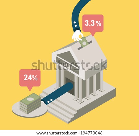 Bank stock and investment .concept design. flat elements. vector