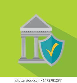 bank strategy finance with shield security