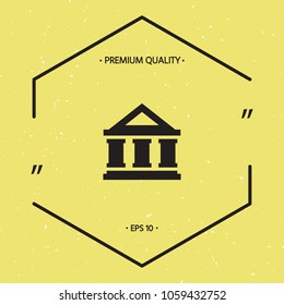 Bank symbol icon