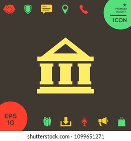 Bank symbol icon
