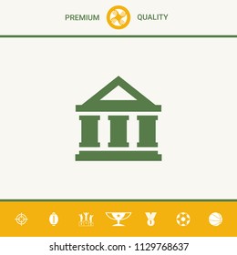 Bank symbol icon