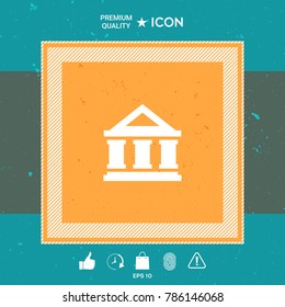 Bank symbol icon