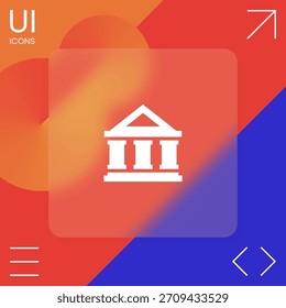 Bank symbol icon. Element for your design