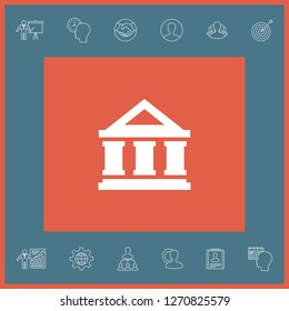 Bank symbol icon. Graphic elements for your design