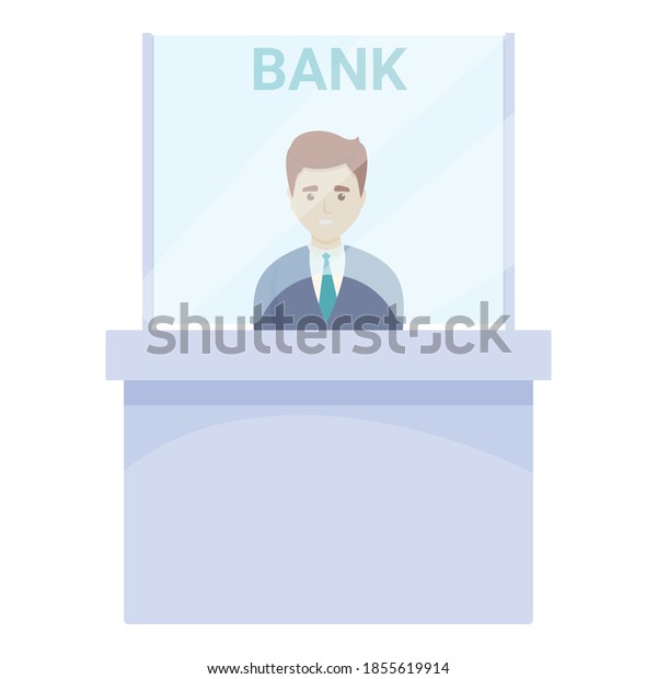 Bank teller\
operation icon. Cartoon of bank teller operation vector icon for\
web design isolated on white\
background