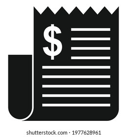 Bank teller payment icon. Simple illustration of Bank teller payment vector icon for web design isolated on white background