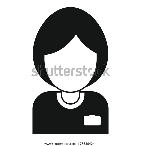 Bank\
teller woman icon. Simple illustration of Bank teller woman vector\
icon for web design isolated on white\
background