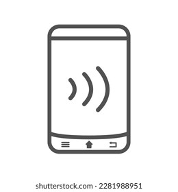 Bank terminal vector. Touch banking modern terminal vector.