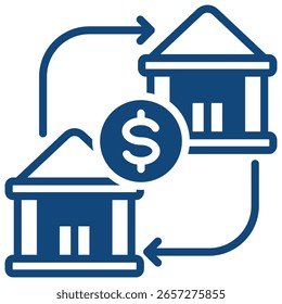 Elemento De Ícone De Transferência Bancária Para Design