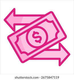 Bank Transfer Icon Element For Design