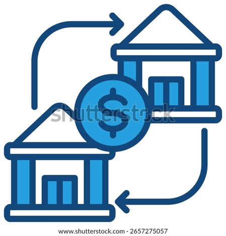 Bank Transfer Icon Element For Design