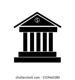 Bank for bank transfer  vector icon