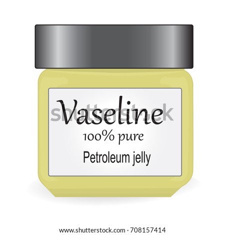 Bank of Vaseline vector illustration on a white background