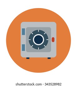 Bank Vault Colored Vector Illustration 