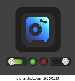 bank vault safe icon